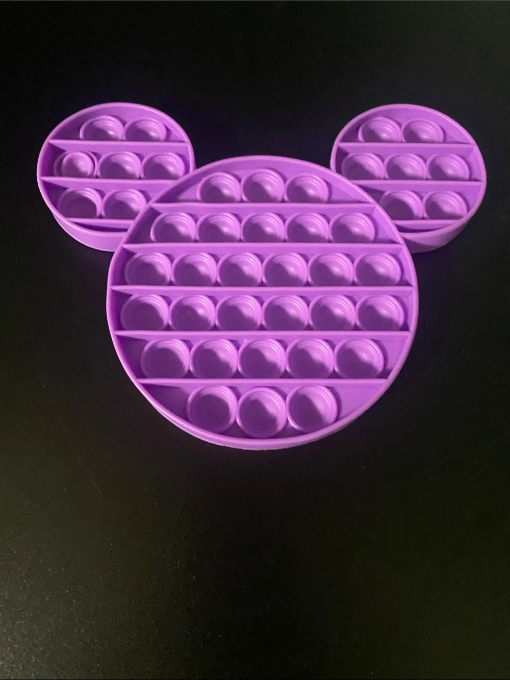 Purple Pop it Mickey Mouse Fidget